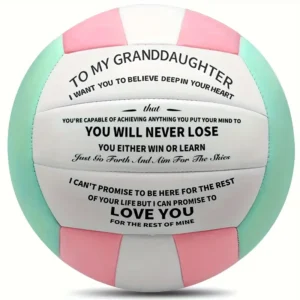 c1d0292a-e5c6-455d-9f3e-7c850a988ad2 Inspirational Volleyball with Pump for Granddaughter