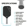 e0407edb-d6a9-451a-a9b6-45baa1a7cd4b High-Grip Carbon Fiber T700 Pickleball Paddle