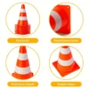 2pcs Orange Reflective Training Cones