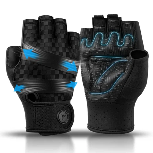 MOREOK Weightlifting Gloves – Breathable Anti-Slip Strength Training Gloves