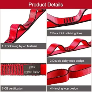 S795d59d8e655414193cfbe82940314277.webp Adjustable Yoga Stretch Strap – Durable Extension Strap for Yoga & Flexibility Training