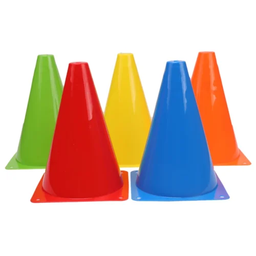 Colorful Training Marker Cones – 25-Piece Soccer & Agility Cone Set